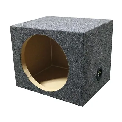 Q Power Single 15  15 Inch Hole Sealed Empty Subwoofer Enclosure Carpeted Box • $49.95