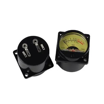 1pc VU Meter W/Warm Back Light 35x35mm Black For Tube Amplifier Audio Amp • $12.36