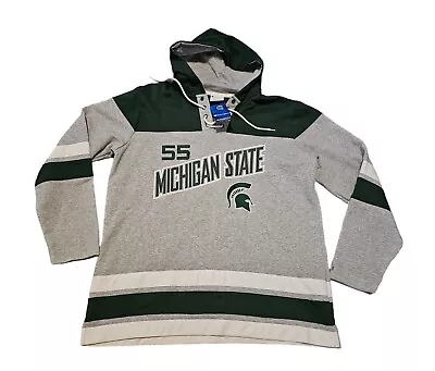 Champion Michigan State Spartans Hoodie Sweatshirt Hockey Style Mens XL New NWT • $39.99