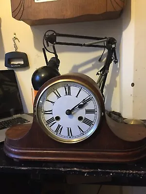 Antique Napoleon Hat Chiming Mantel Clock • £75