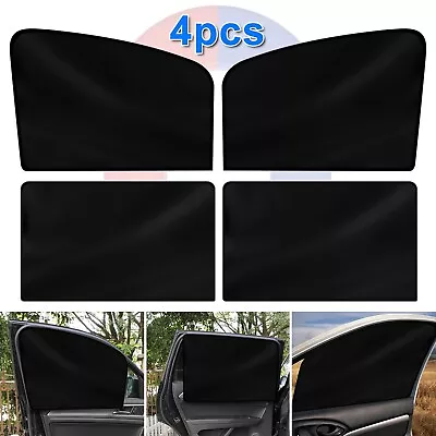 4X Magnetic Car Side Front Rear Window Sun Shade Cover Mesh Shield UV Protection • $12.33