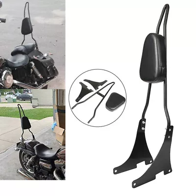 $75.99 • Buy Black Passenger Backrest Pad Sissy Bar Cushion For Harley Sportster XL 883 1200