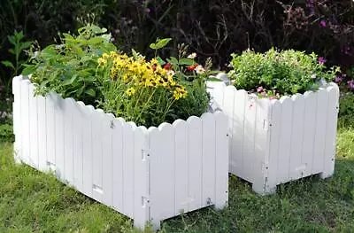 £29.99 • Buy Garden Flower Planter Raised Bed Indoor Outdoor Patio Flower Plant Pot Box 