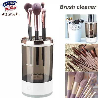 Automatic Brush Fast Cleaning Tool Electric Makeup Brush Cleaner & Dryer Machine • $19.53