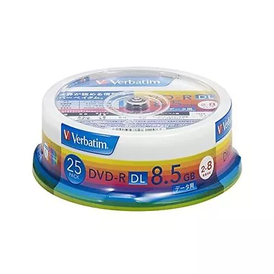 Mitsubishi Chemical Media Verbatim DVD-R DL DHR85HP25V1 White Japan JP • $101.89