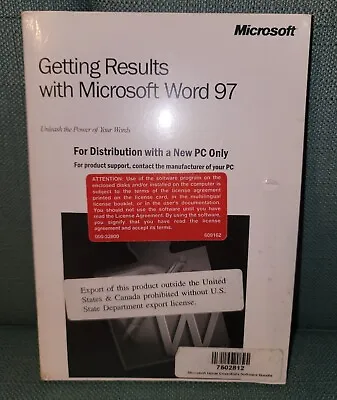 Microsoft Word 97 OEM Version New  With Works 95  Sealed RARE • $24.99