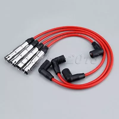Spark Plug Wires For   2.0L Beetle Golf Jetta 98 99-2014 Set Of 4 • $25.84
