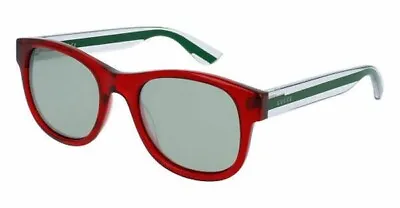 New Gucci Sunglasses GG0003S 004 Red/Crystal W/Silver Mirrored Lens • £202.47