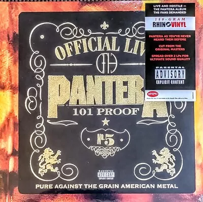 Pantera - The Great Official Live 101 Proof - 180-gram Vinyl 2-lp Set   New   • $34.98