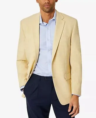 Club Room Mens Classic Fit Sport Coat Yellow 38S Solid • $18.48