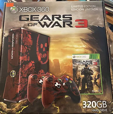 $549.99 • Buy Microsoft Xbox 360 S Gears Of War 3 Limited Edition 320GB Console SEALED