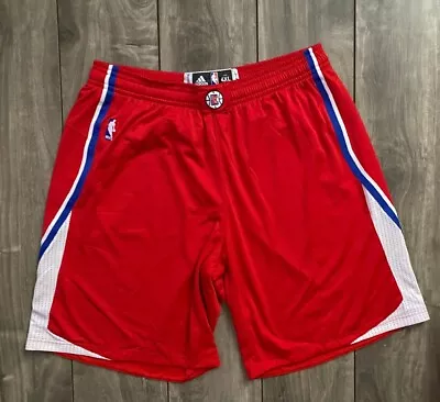 Game Worn Adidas Authentic LA Clippers NBA Team Pro Cut Basketball Shorts 4XL • $44.99