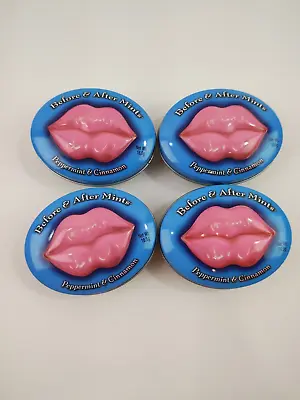 Lot Of 4 Empty Before & After Mints Tins Full Pink Lips Arts Crafts Trinket Box • $9.99