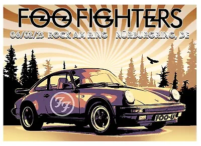 $35 • Buy Foo Fighters Delaware Concert Poster Signed By Scott James Limited 1500