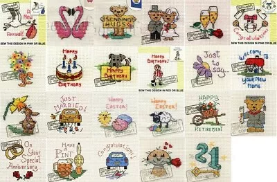 £3.95 • Buy Mouseloft Mini Cross Stitch Kits - Special Occasions - *BUY 3 OR MORE -15% OFF*