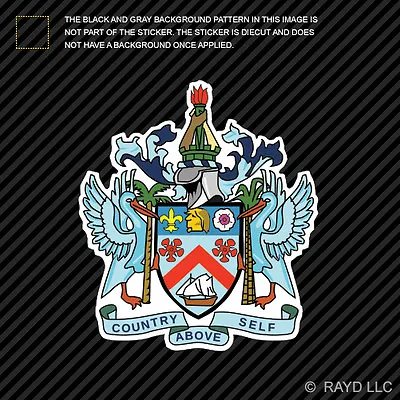 Kittitian Coat Of Arms Sticker Decal Vinyl Saint Kitts And Nevis Flag KNA KN • $4.96