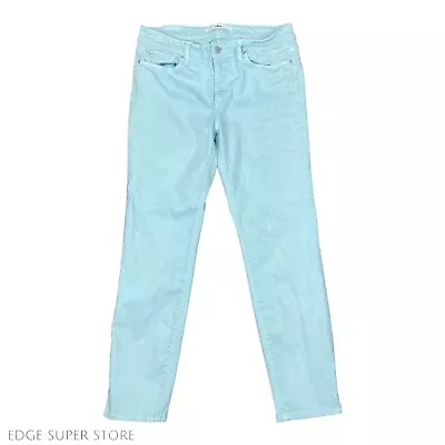 Else Light Blue Straight Leg Ankle Cropped Stretch Denim Jeans Pants Size 30 • $12.85