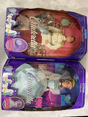 $59 • Buy Mattel Vintage 1991 Cinderella And Prince Charming Barbie Dolls 