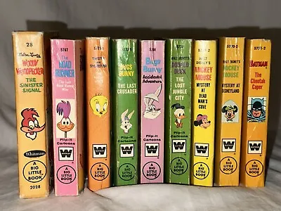 Vintage Whitman Big Little Books Lot Of 9- Batman Mickey Mouse Donald Duck. • $44.99