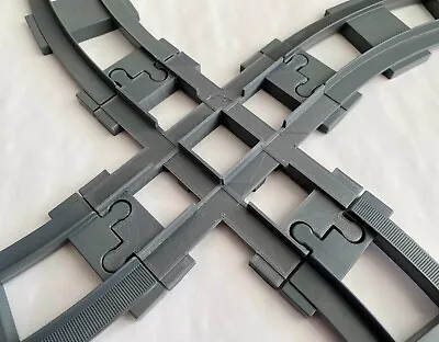 $25.22 • Buy Lego Duplo Train Track Crossing/Crossover 90 Degree Junction Gray