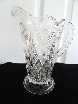 Vintage ABP American Brilliant Period 9  Cut Glass Pitcher- • $35