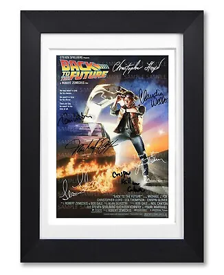 £7.99 • Buy Back To The Future Movie Cast Signed Poster Print Photo Autograph Gift Film