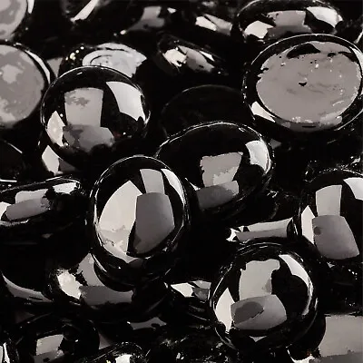 Midnight Black - Fire Glass Beads For Indoor And Outdoor Fire Pits Or Fireplaces • $149.99