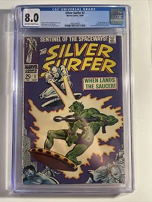 Silver Surfer #2 CGC 8.0 Marvel Comics 1968 • £180.96