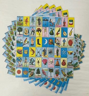 New DON CLEMENTE Mexican Loteria Bingo 10-Pack Paper Sheets • $13.99