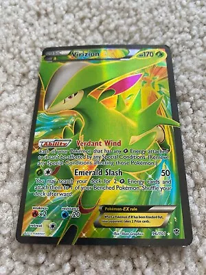 Virizion EX Full Art 96/101 Plasma Blast Pokemon NM Ultra Rare 2013 • $27.97