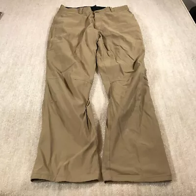 Eddie Bauer Pants Mens 34x30 Fleece Lined Khaki Beige Tan Chino Trouser Casual • $12.44