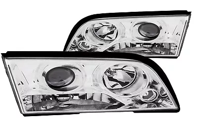 Anzo 121158 Chrome Projector Headlights Fit For 94-00 Mercedes Benz C Class W202 • $272.84