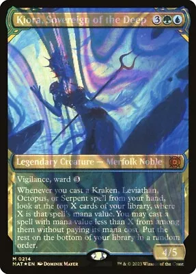 Kiora Sovereign Of The Deep (Halo Foil) MTG March Of The Machine: The Aftermath • $51.99