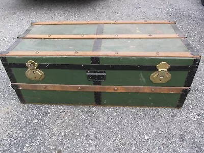 Old Antique Vintage Trunk Chest Full • $10