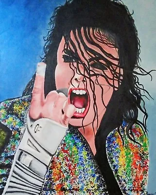 24x30 Michael Jackson Acrylic On Canvas • $160