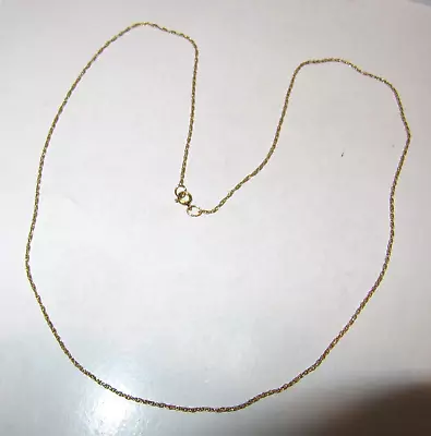 375/9ct Yellow Gold Necklace Long 45.5cm/18  • £35