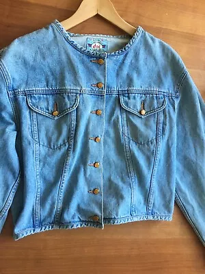 Vintage Denim Jacket 80/90s Womens Size 16 • £19.99