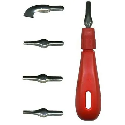 £6.50 • Buy Lino Print Cutting Carving Tool Set With 10 Assorted Attachment Blade Heads