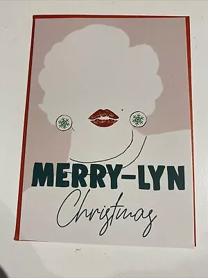 Christmas Greeting Card- Merry-Lyn Christmas - Marilyn Monroe • $2.21