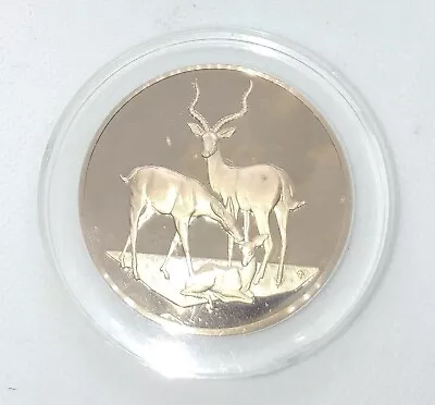 Franklin Mint Big Game Medals Of East African Wild Life Society  Impalas • $18.99