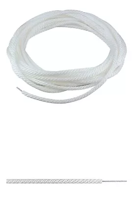 5/16  White Flagpole Halyard Rope With Cable Core Stainless Steel 50' USA Made • $24.99