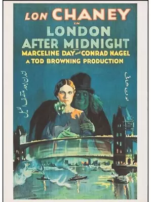 Horror London After Midnight Lon Chaney Movie Poster Print 17 X 12 Reproduction • £16.10