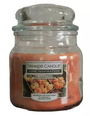 Yankee Candle Home Inspiration Scented Medium Jar 340g Pumpkin Harvest • £10