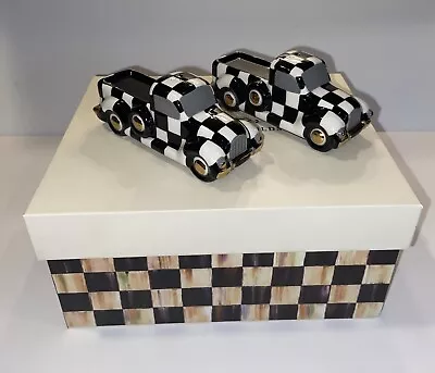 MacKenzie Childs Courtly Truck Salt & Pepper Shaker Set - New In Box - Retired • $54