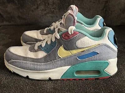 Nike Air Max 90 Air Sprung Caterpillar Women’s Shoes Size 6Y • £38.56