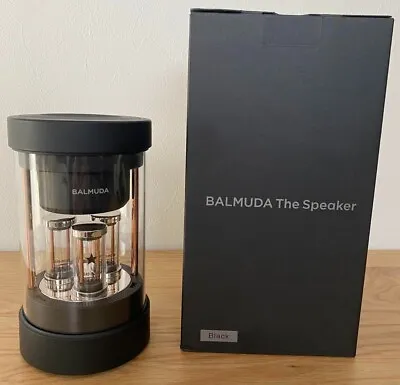 Balmuda M01A-BK The Speaker Black Wireless Bluetooth AUX LED 360° Surround Used • $211.68