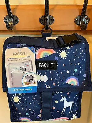 $22 • Buy NEW PackIt Freezable Lunch Bag Unicorns * Rainbows * Stars *