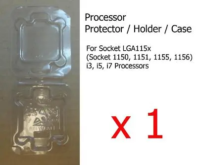 £2.99 • Buy 1 X Socket 1150 1151 1155 1156 I3, I5 & I7 Processor CPU Cover Holder Protector