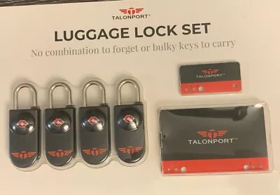 Keyless TSA Approved Luggage Locks With Lifetime Card Keys & No Combo • $24.99