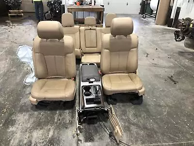 2009-2014 Ford F150 Lariat Tan Leather Front & Rear Seats W/console Driver 09 10 • $1295